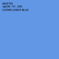 #6297E5 - Cornflower Blue Color Image